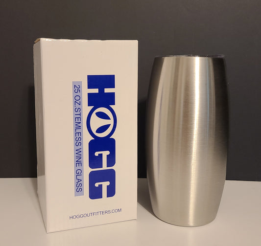 25oz Stemless Stainless Wine Glass