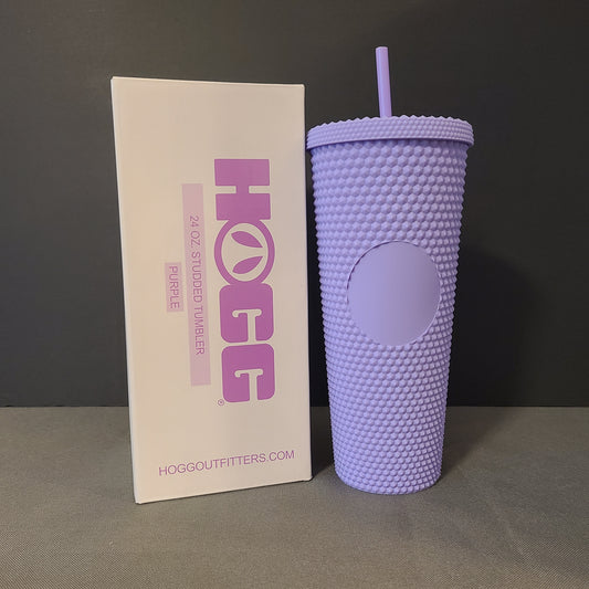 24oz Purple Studded Tumbler