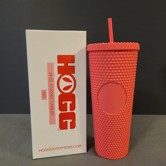 24oz Red Studded Tumbler